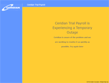 Tablet Screenshot of ctpoutage.ceridian.com